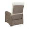 Flash Furniture Nemo Indoor/Outdoor Patio Wicker Rattan Recliner Lounge Chair w/Flip up Side Table, Beige and Brown LTS-0422-BG-BR-GG - alternate 3